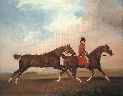 STUBBS, George William Anderson with Two Saddle-horses er Sweden oil painting artist